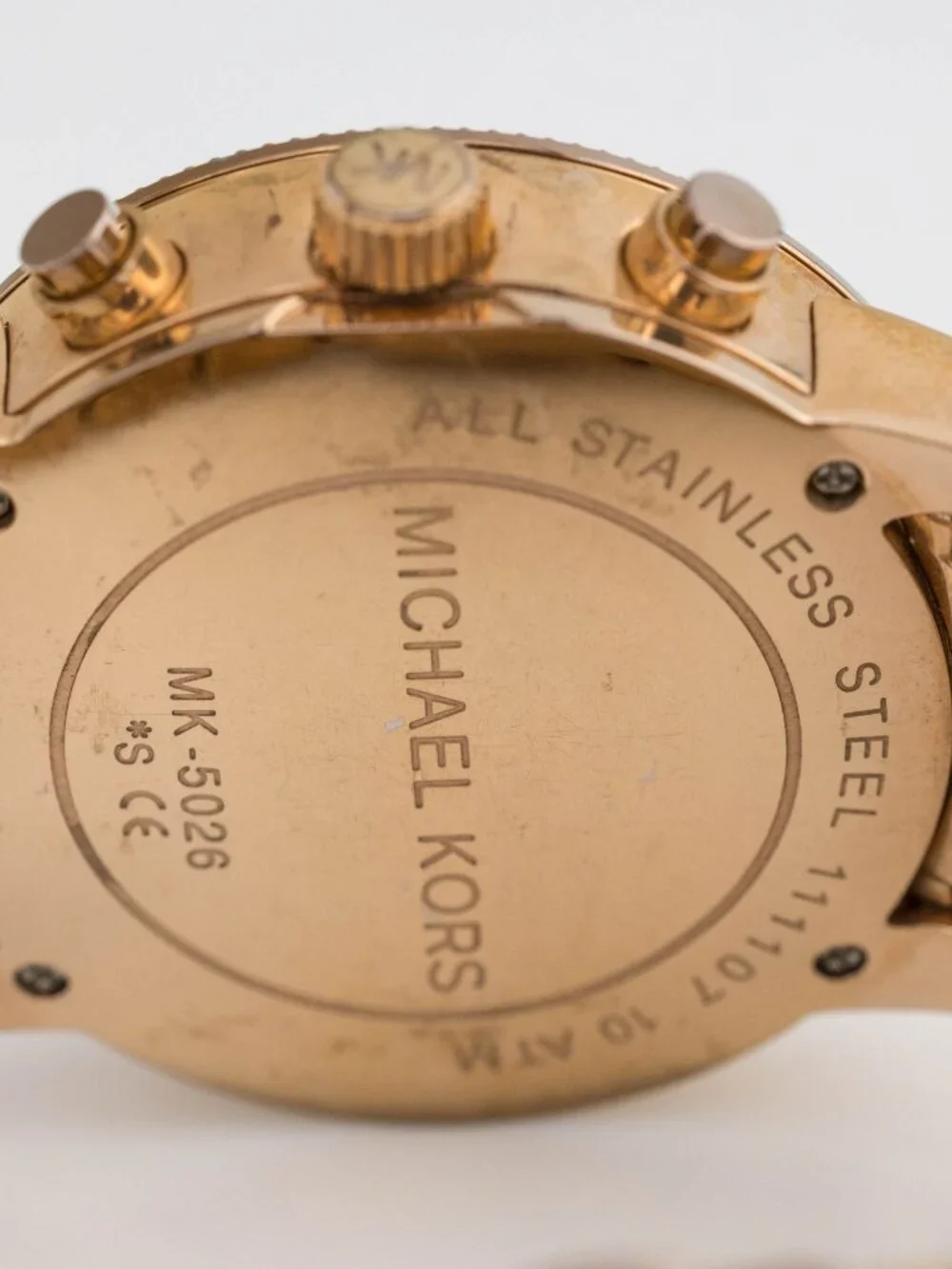 Michael Kors MK-5026 Three-Hand Quartz Analog Women's Watch New Battery